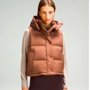 Lululemon Wunder Puff Cropped Vest (Roasted Brown)